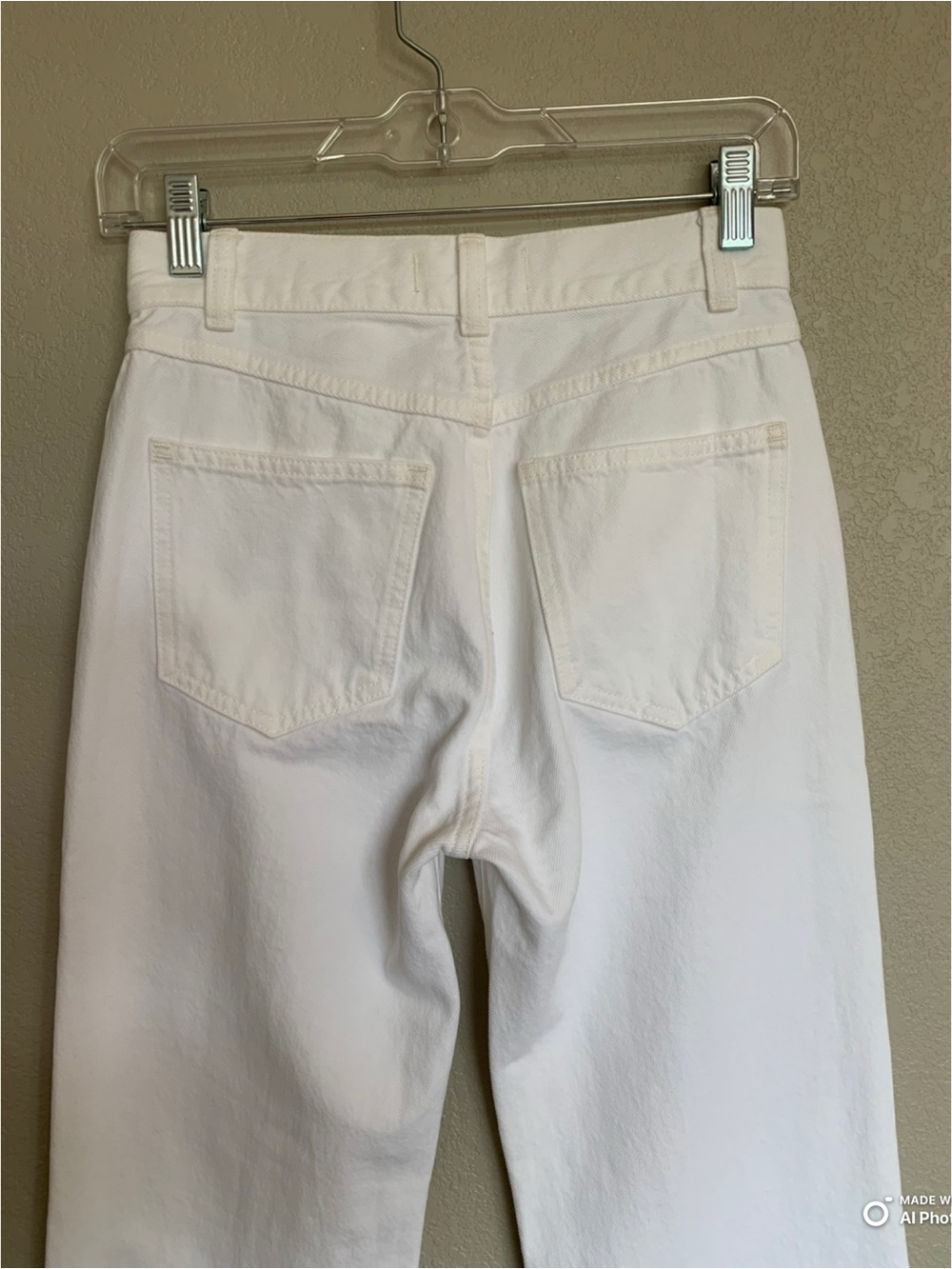 Madewell White The Cleo Straight Jean Size 23 NWT Rigid Denim Summer Jeans - Picture 8 of 16
